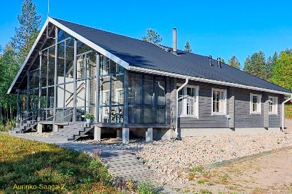 AURINKO-SAAGA 2 PARITALO LASITERASSIHUONEISTO , Hyrynsalmi