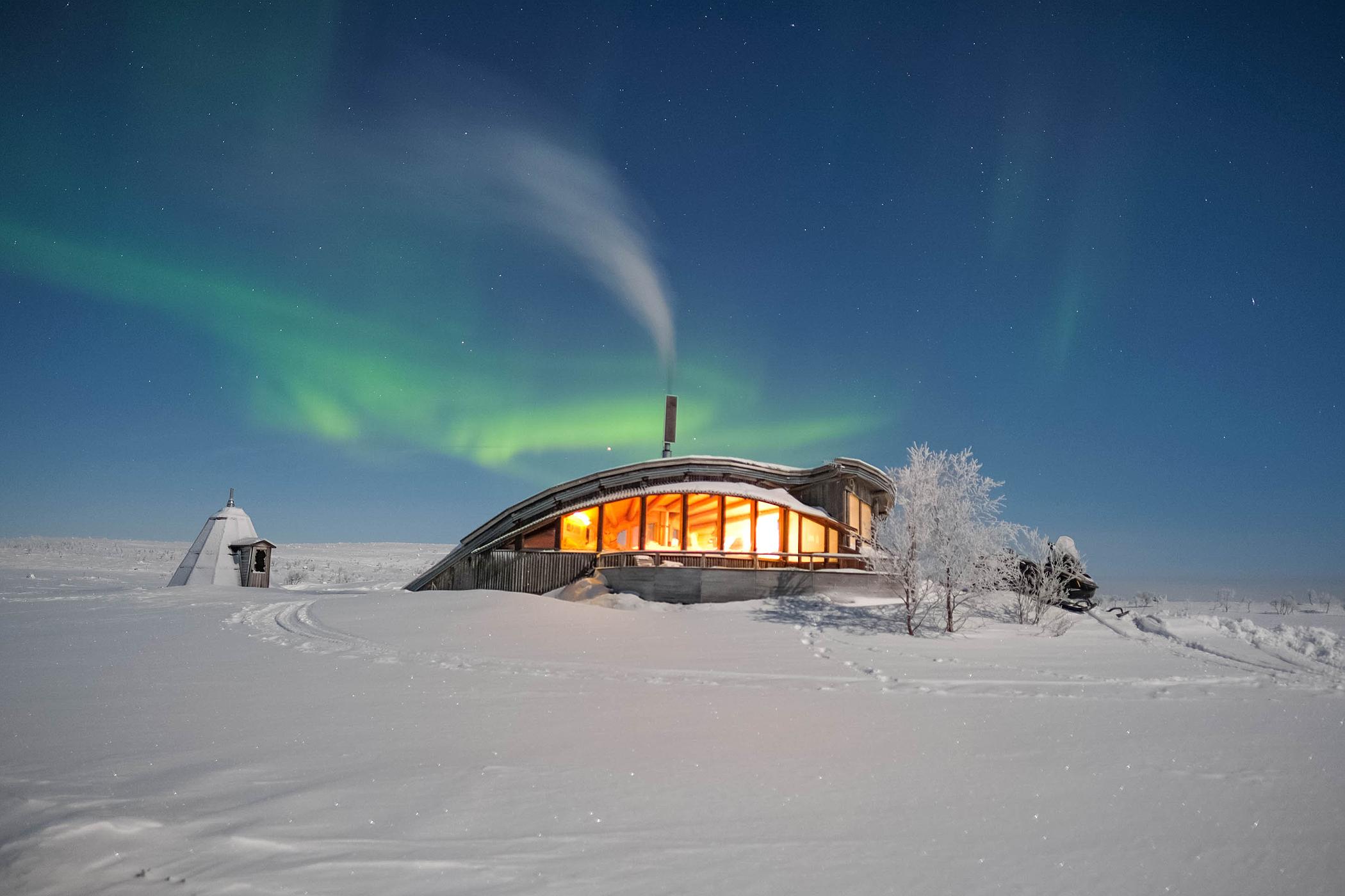 6. HILLAGAMMI eräkämppä, AVVACOHKKA, KALDOAIVIN ERÄMAA, UTSJOKI, LAPPI